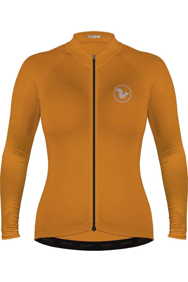 Jersey Basic Manga Larga - Mujer - Mostaza