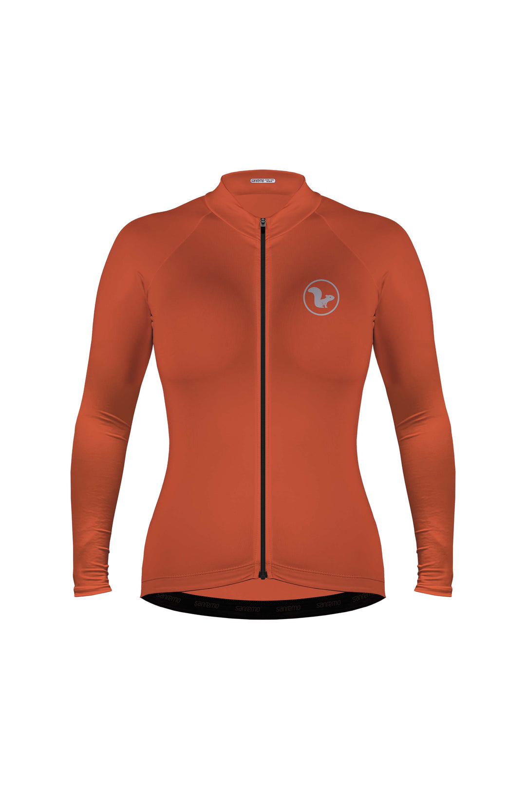 Jersey Basic Manga Larga - Mujer - Naranja