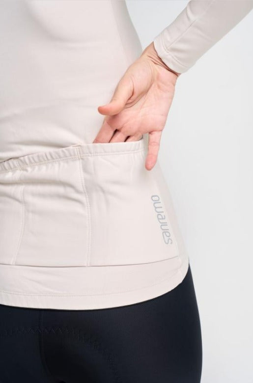 Jersey Corsa Thermal Crema - Mujer
