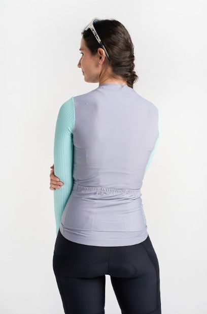 Jersey Corsa Manga Larga Gray - Mujer