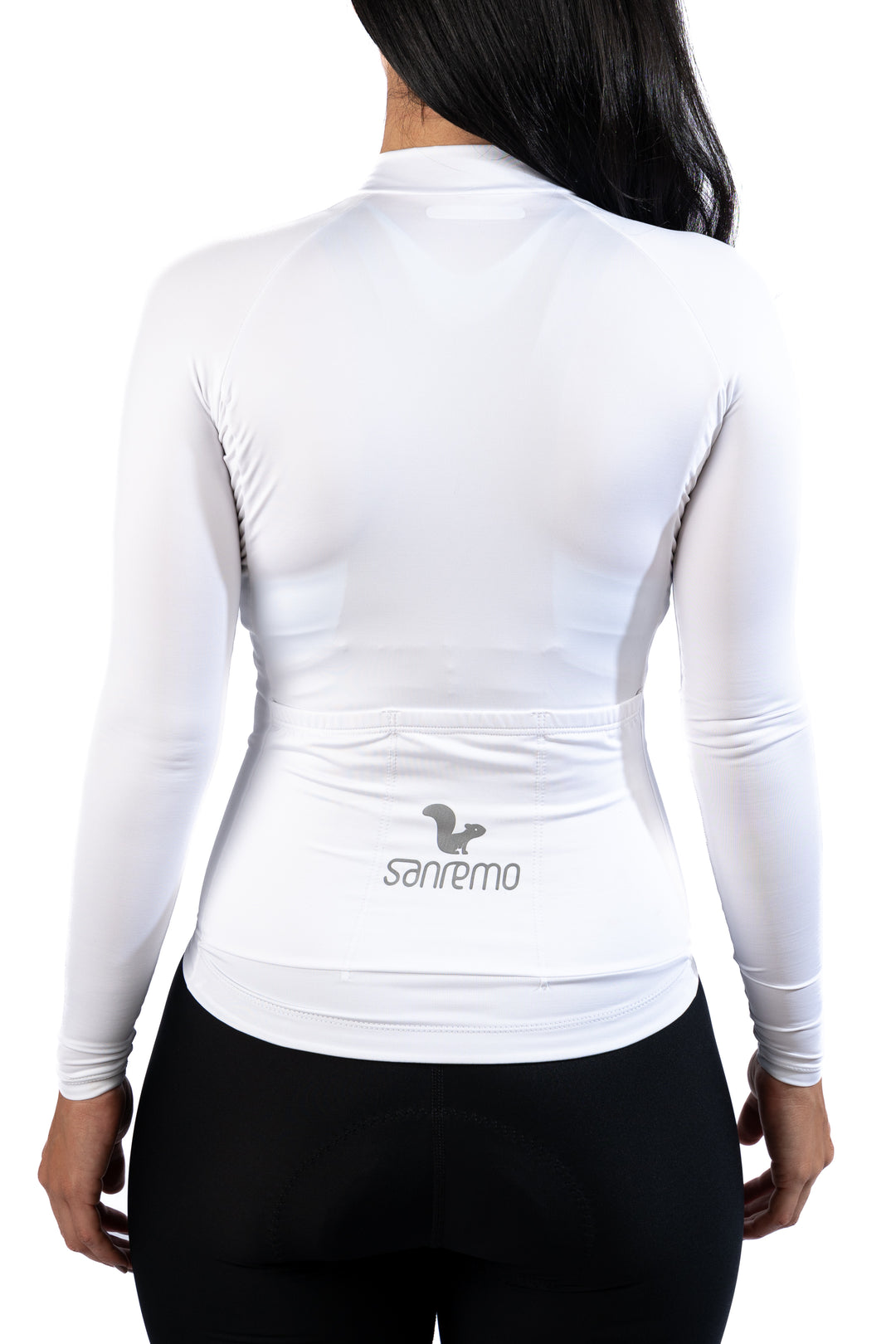 Jersey Basic Manga Larga – Mujer -  Blanco