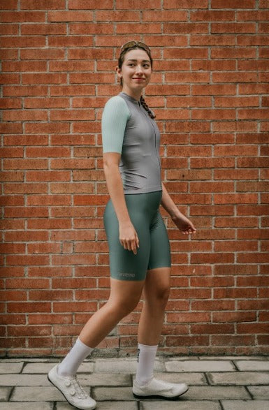 Bib Short Strade Oliva -  Mujer
