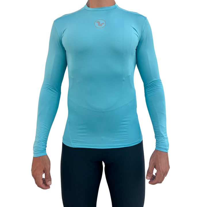 Base Layer Manga Larga - Hombre - Celeste
