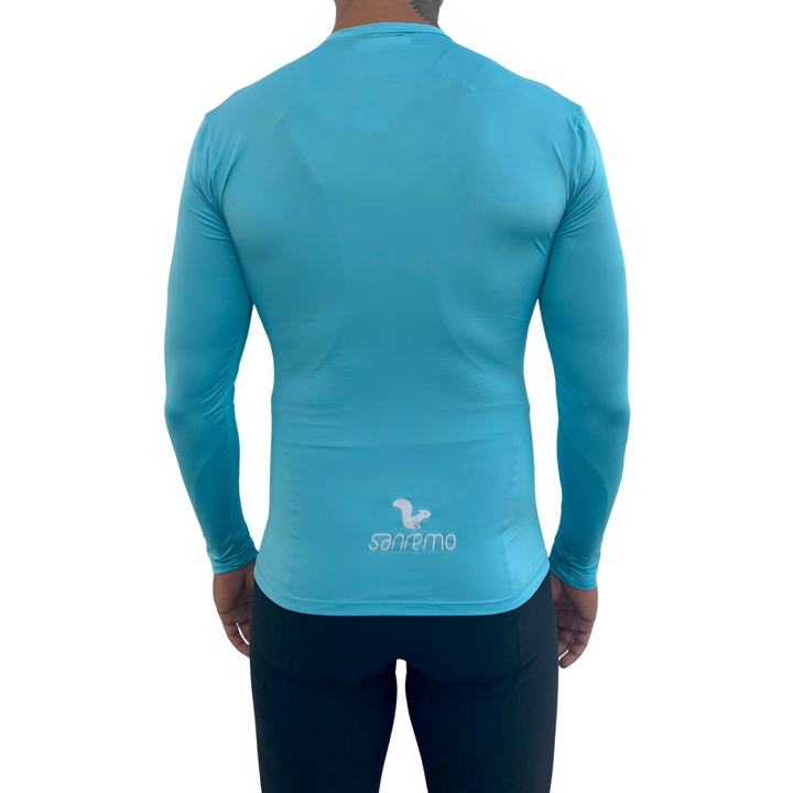 Base Layer Manga Larga - Hombre - Celeste