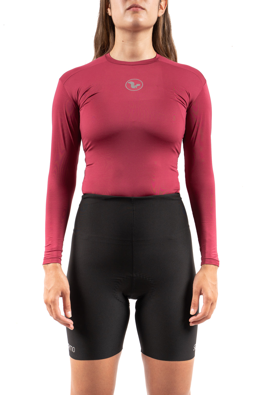 Base Layer Manga Larga – Mujer - Burgundy