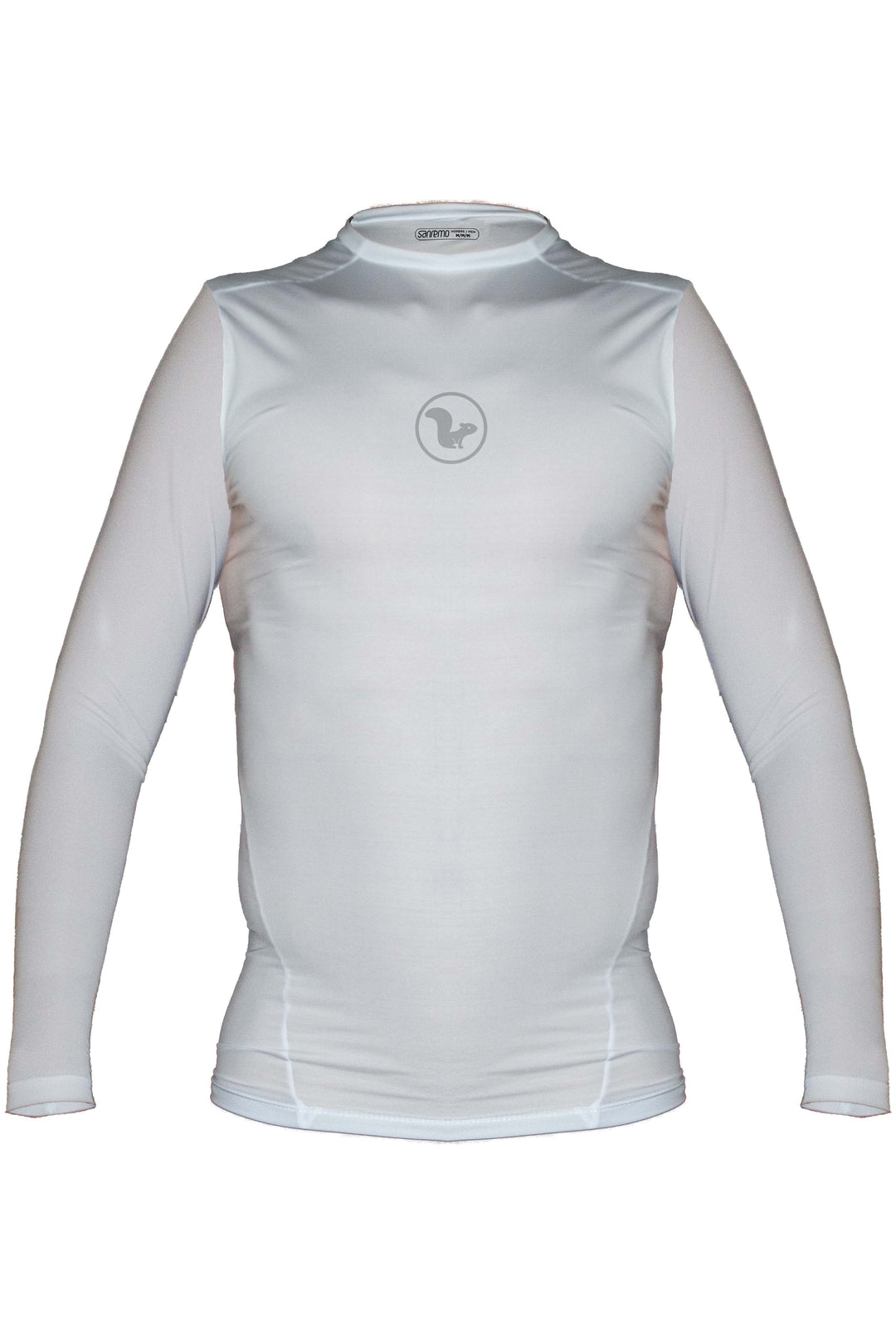Base Layer Ciclismo Manga Larga  Hombre - Blanco