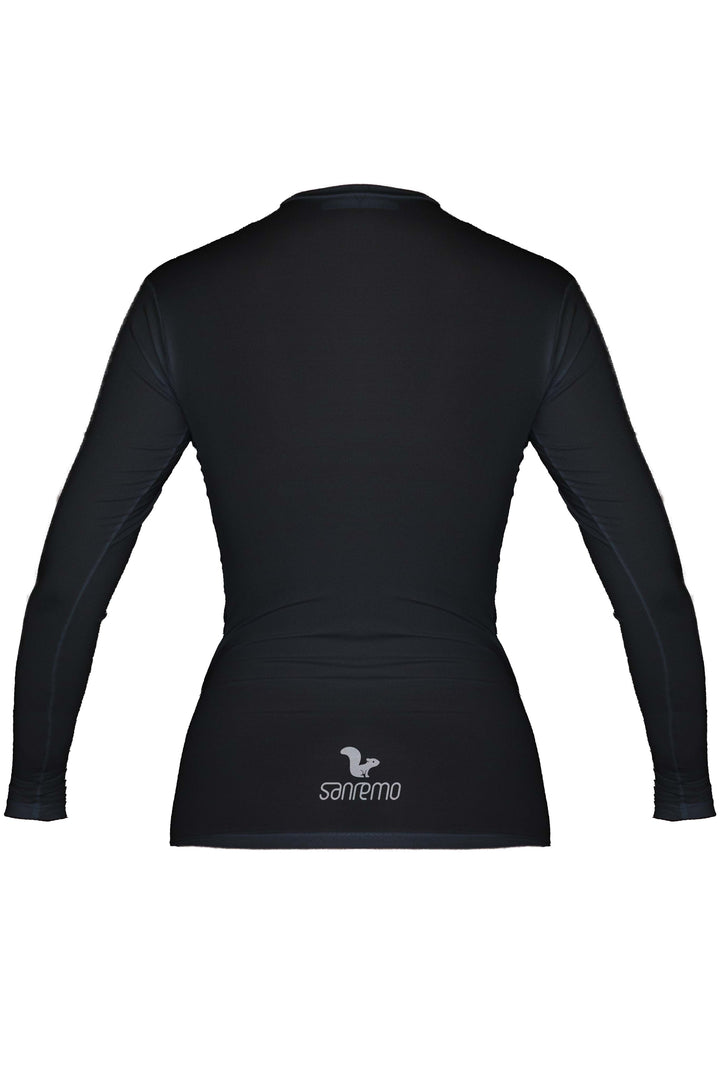 Base Layer Manga Larga – Mujer - Negro