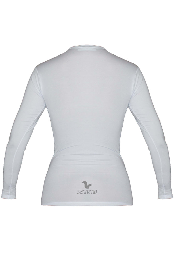 Base Layer Manga Larga – Mujer - Blanco
