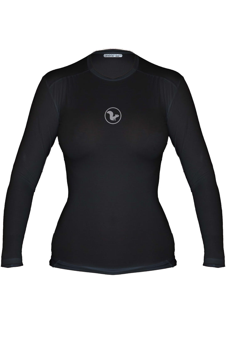 Base Layer Manga Larga – Mujer - Negro