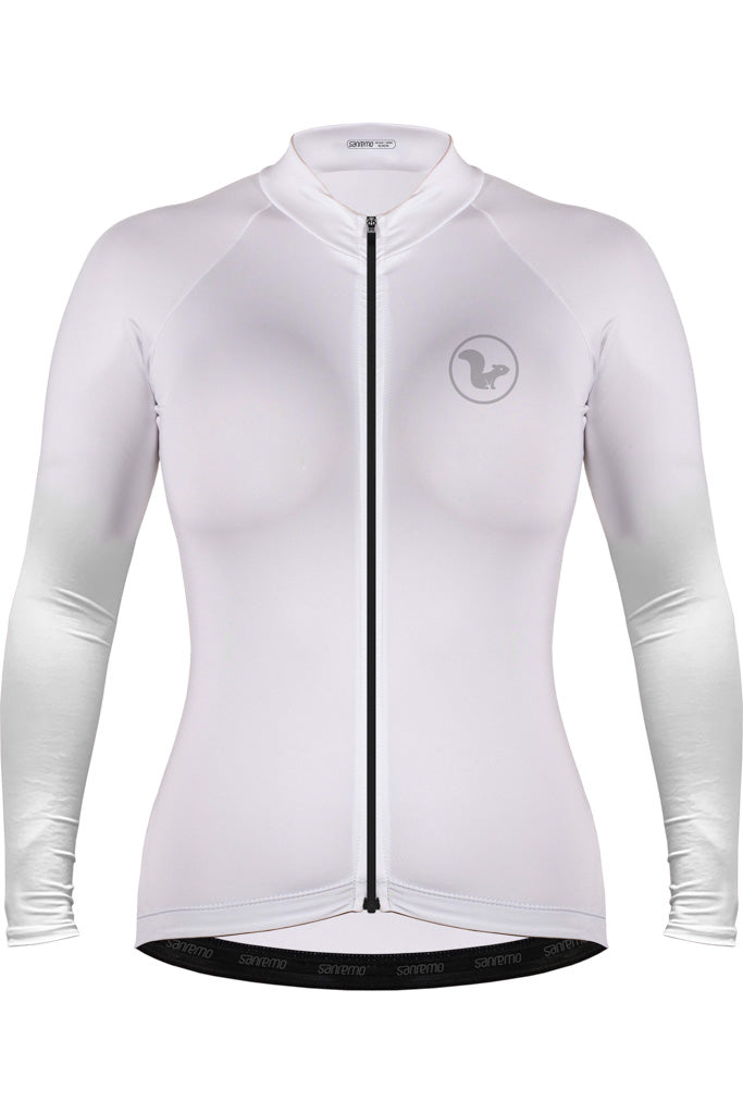 Jersey Basic Manga Larga – Mujer -  Blanco