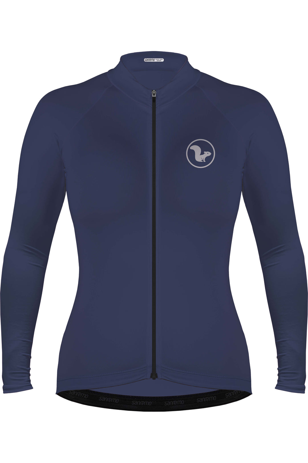 Jersey Basic Manga Larga - Mujer - Azul Navy