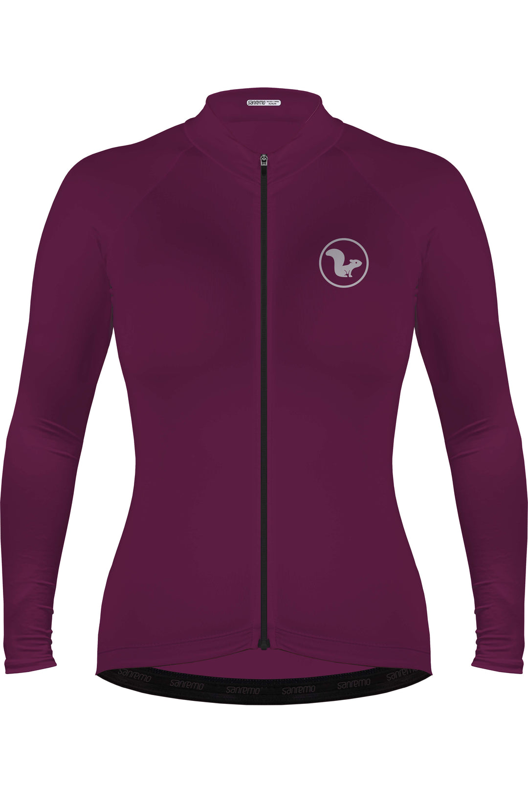 Jersey Basic Manga Larga - Mujer - Morado Oscuro