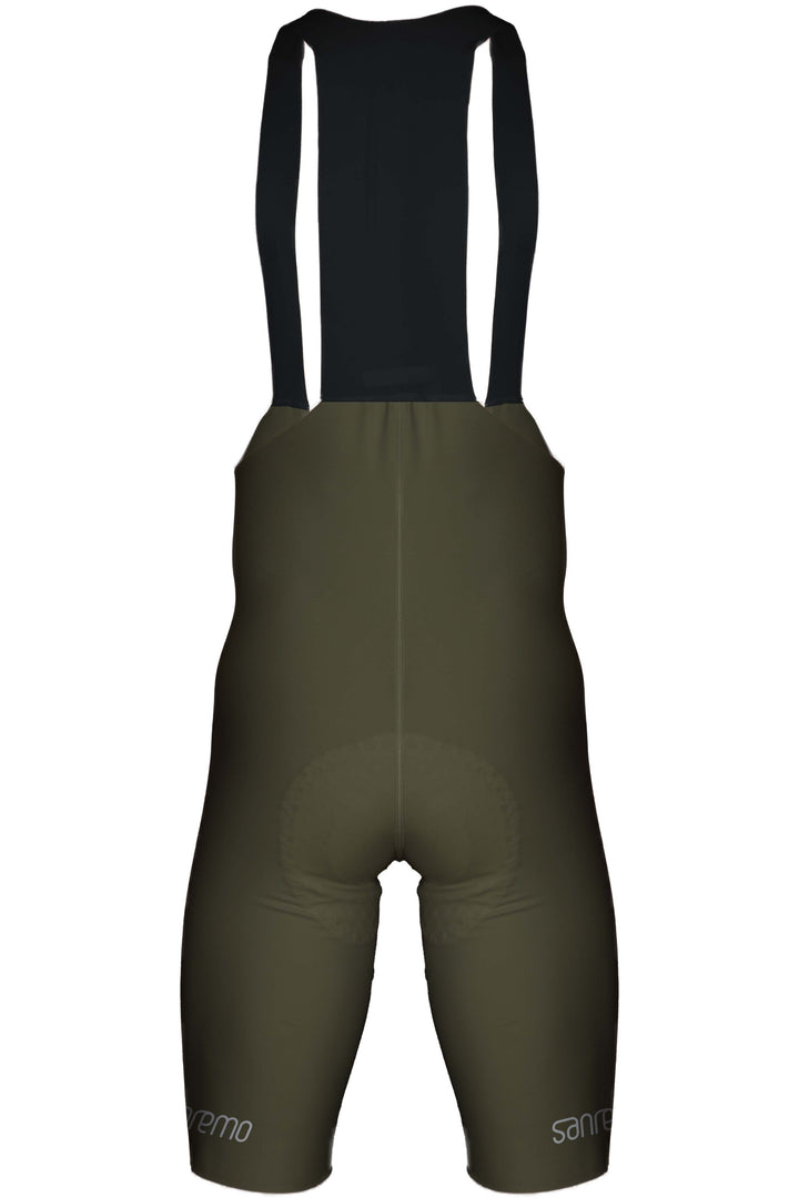 Bib Short Strade Verde Militar  - Hombre