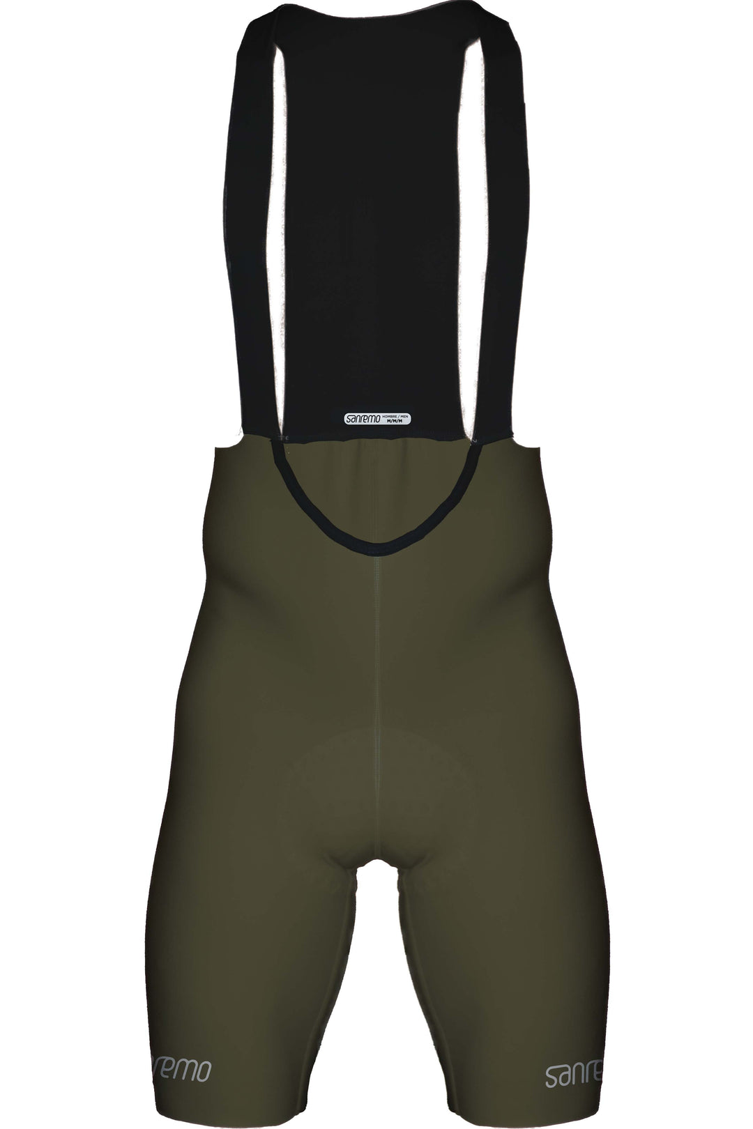 Bib Short Strade Verde Militar  - Hombre