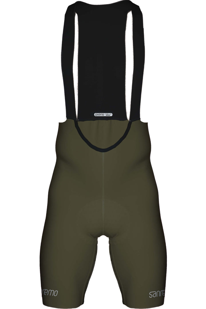 Bib Short Strade Verde Militar  - Hombre