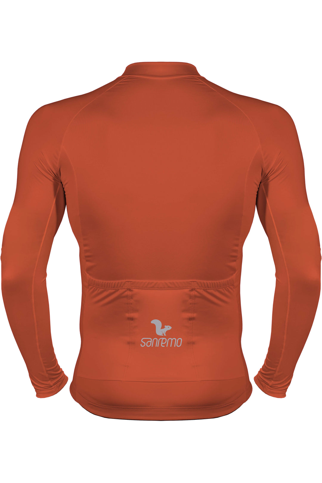 Jersey Basic Manga Larga - Hombre - Naranja
