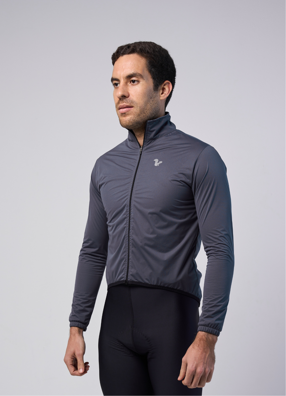 Chamarra Impermeable Gris Oxford Hombre – SANREMO CYCLING MÉXICO
