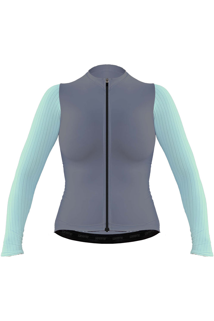 Jersey Corsa Manga Larga Gray - Mujer