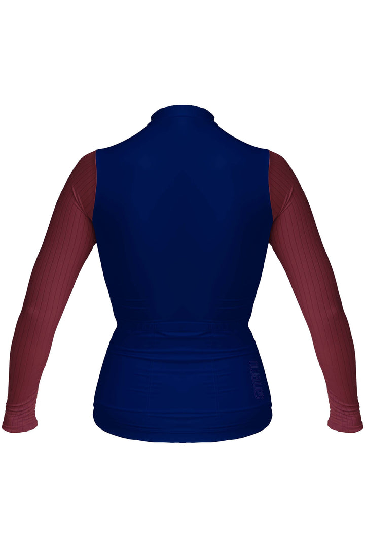 Jersey Corsa Manga Larga Navy - Mujer