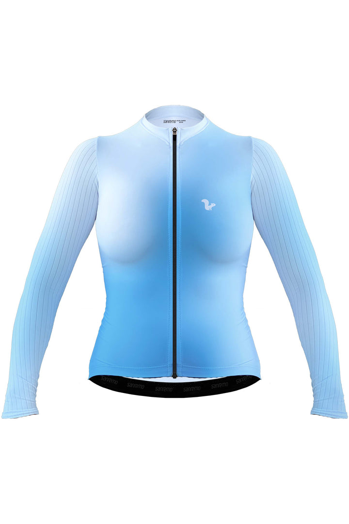 Jersey Corsa Manga Larga Glaciar- Mujer