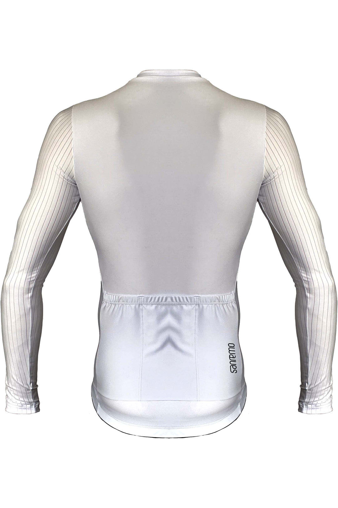 Jersey Corsa Manga Larga Blanco- Hombre