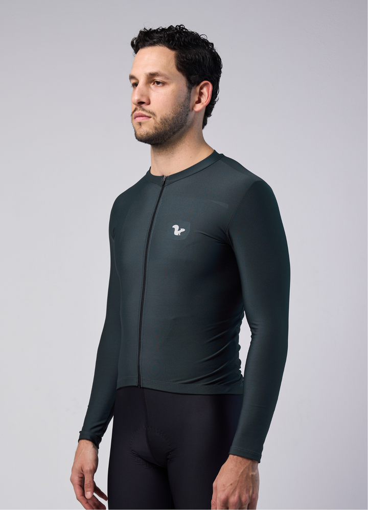 Jersey Corsa Thermal Verde - Hombre