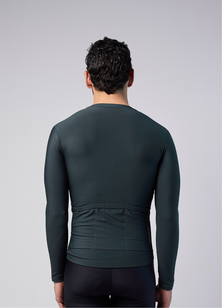 Jersey Corsa Thermal Verde - Hombre