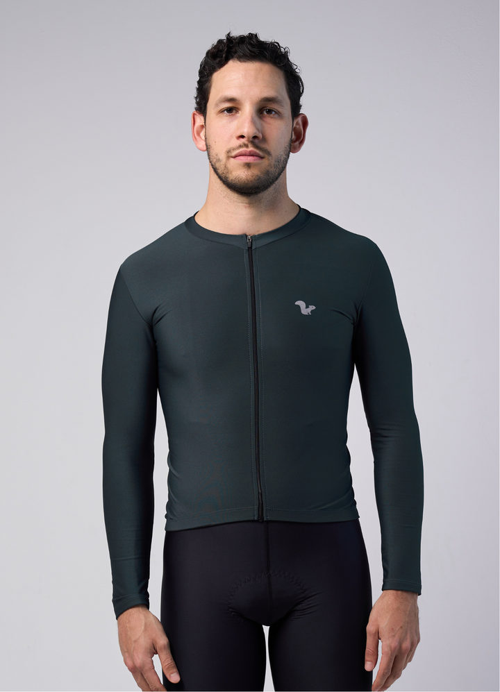 Jersey Corsa Thermal Verde - Hombre