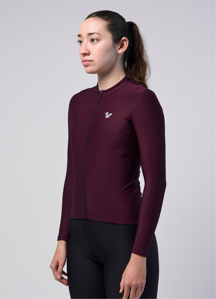 Jersey Corsa Thermal Vino - Mujer