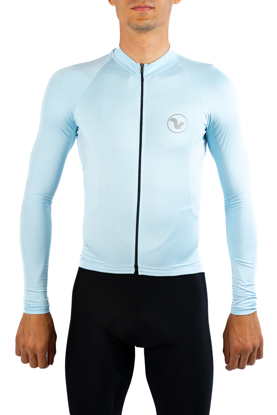 Jersey Basic Manga Larga – Hombre - Azul Celeste