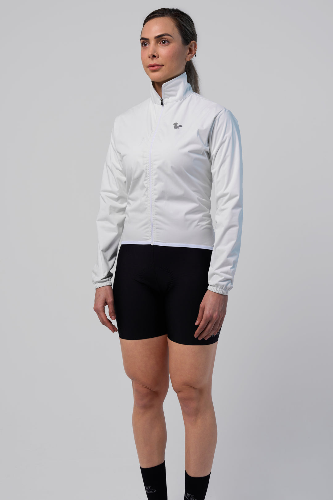 Chamarra Impermeable Blanco - Mujer