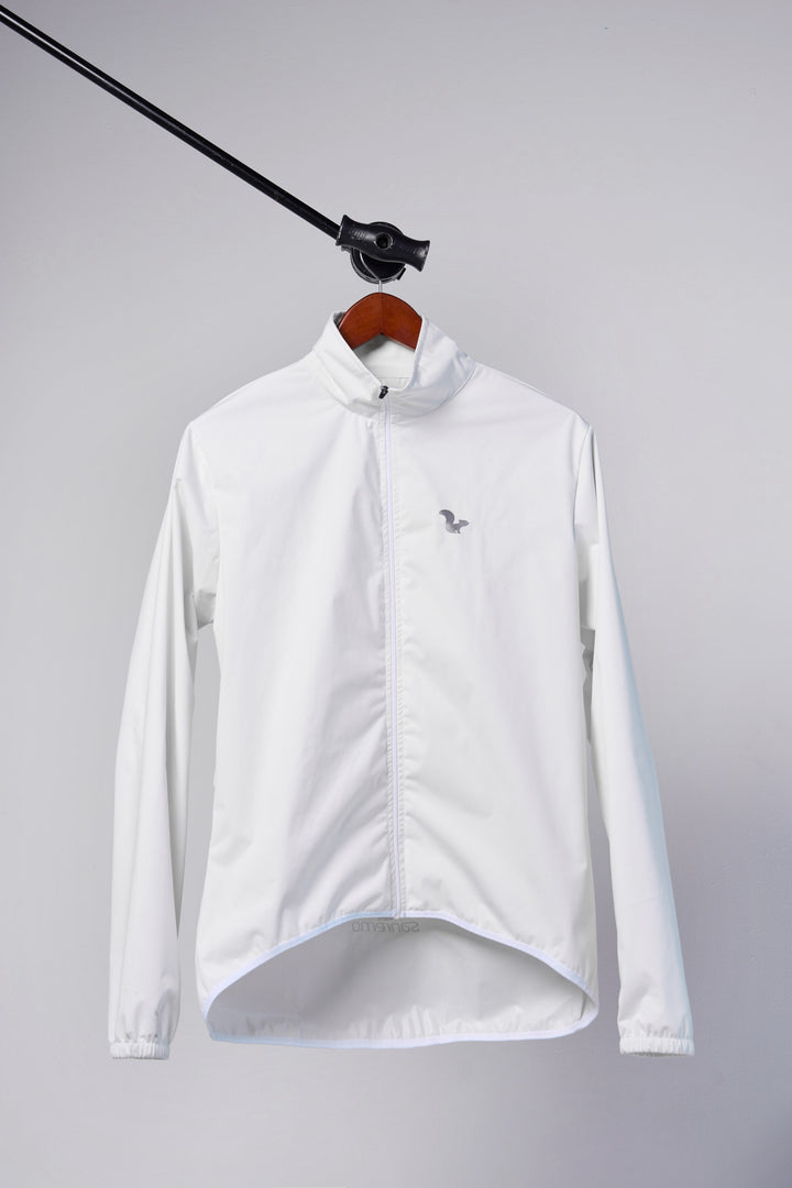 Chamarra Impermeable Blanco - Hombre