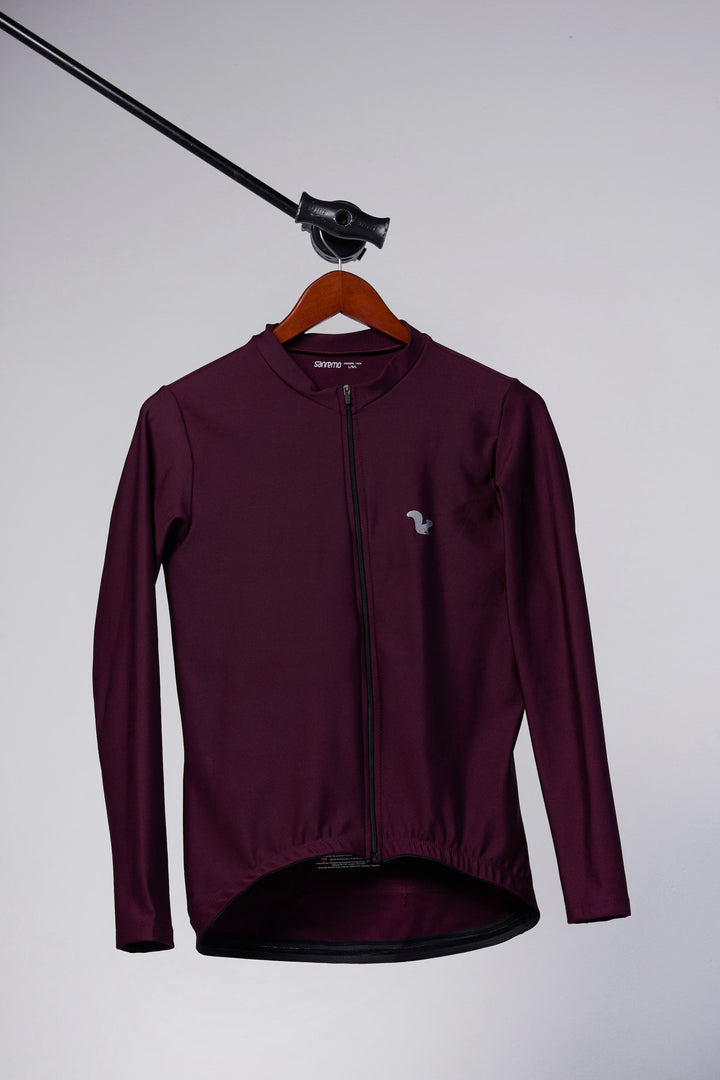 Jersey Corsa Thermal Vino- Hombre