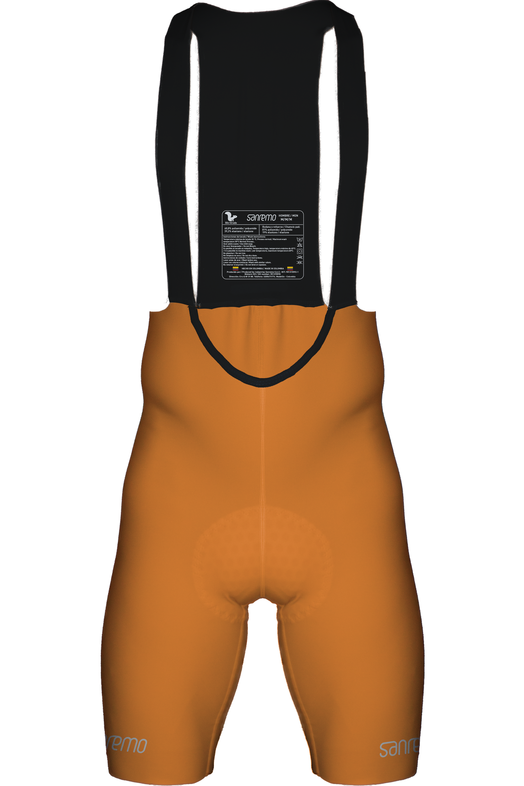 Bib Short Strade Naranja -  Hombre