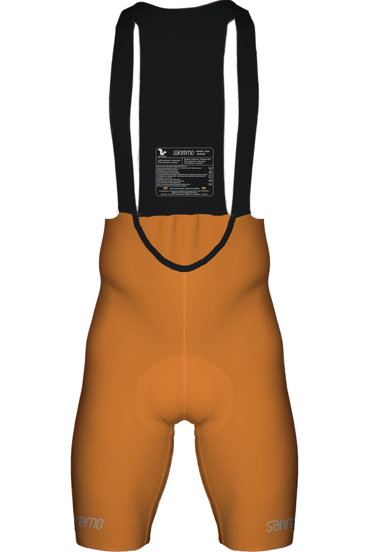 Bib Short Strade Naranja -  Hombre