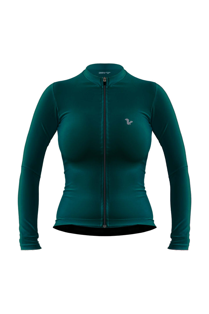 Jersey Corsa Thermal Verde - Mujer