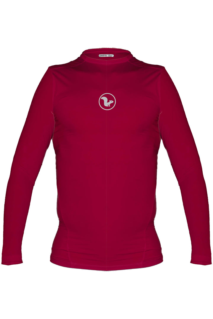 Base Layer Manga Larga - Hombre -Burgundy