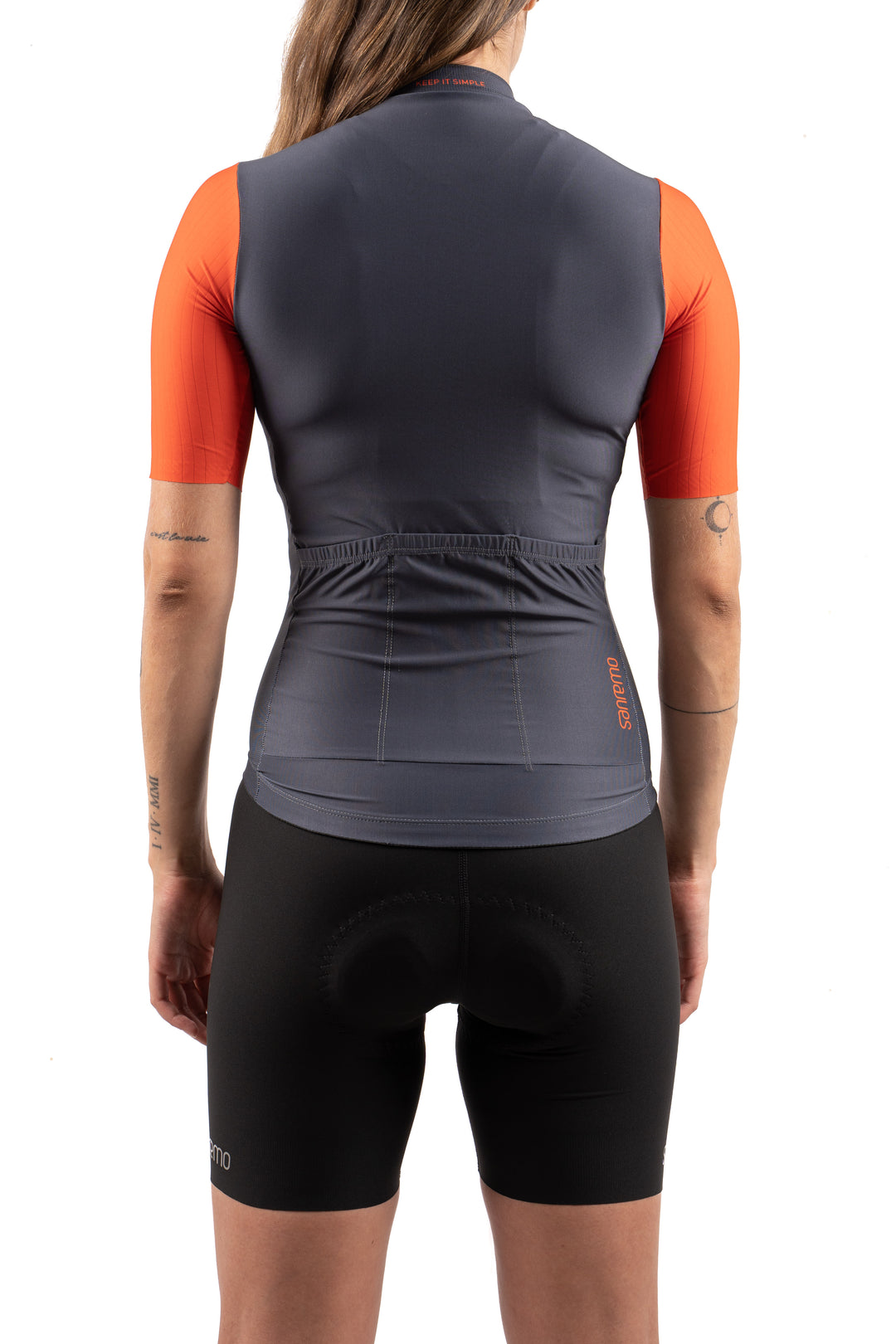 Jersey Corsa Grey Red  - Mujer